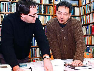 Eduardo Cadava with Rafi Segal