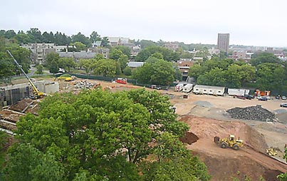 Whitman College construction site
