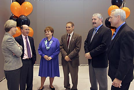 Photo of: President Tilghman and winners