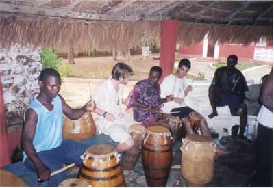 Photo of: students participated in drumming and dancing
ceremonies