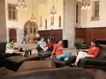newly renovated Mathey common room