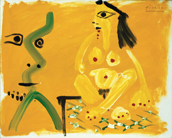 photograph of painting by Picasso