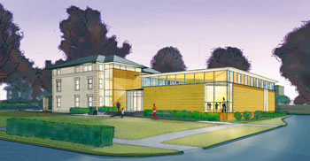 rendering of future home of the Fields Center at 58 Prospect Ave