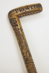 ornately carved cane