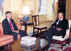 Christensen advising Deputy Secretary of State John Negroponte