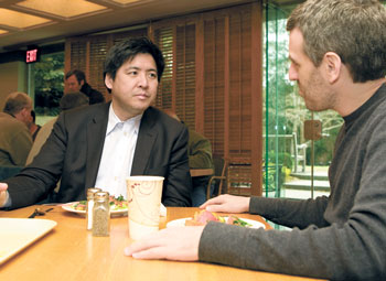 Princeton neuroscientist Sam Wang (left)