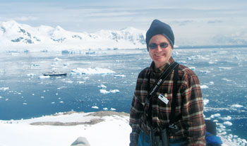 Ecologist and wildlife expert David Wilcove in Antarctica