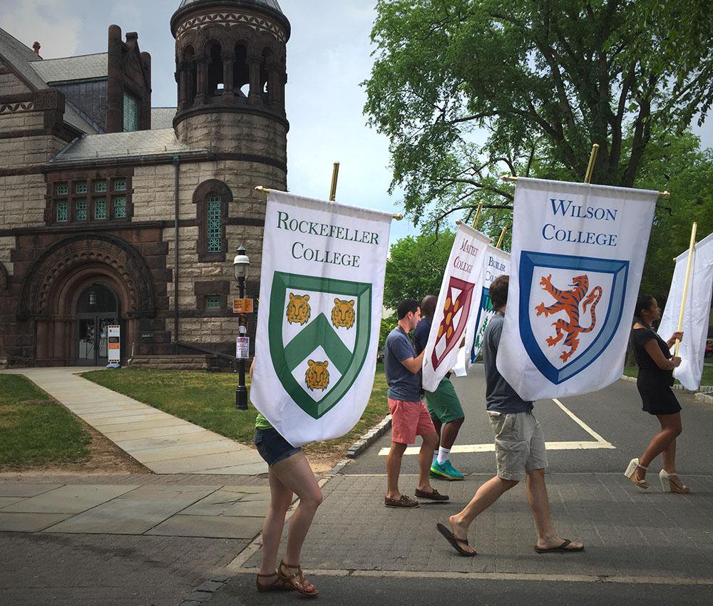 Gonfalon crossing today at #PrincetonU. #Princeton15 http://t.co/9t9eJu0fbO